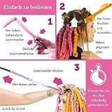 40 Stück – Lockenwickler Curler über Nacht für Damen und Frauen von Zuhause ohne Hitze (Lila/Pink) inkl. Reisetasche! - 6