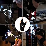DINOWIN LED-Taschenlampen, Outdoor-Angelhandschuhe, Sporthandschuhe, Taschenlampe für Camping, Radfahren, Laufen, Outdoor-Aktivitäten, Notbeleuchtung - 5
