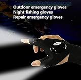 DINOWIN LED-Taschenlampen, Outdoor-Angelhandschuhe, Sporthandschuhe, Taschenlampe für Camping, Radfahren, Laufen, Outdoor-Aktivitäten, Notbeleuchtung - 6