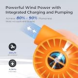 FLEXTAILGEAR EVO Pump mit 5000mAh Akku, tragbare elektrische Pumpe 4.5KPA, 250L/MIN Luftmatratze Pumpe zum schnellen Aufblasen und Entleeren für Poolschwimmer, Luftbett, Schwimmring - 3