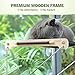 Katzen Fensterplätze (bis 15 kg), Katzen Fensterliege, Katzenhängematte für Katzen mit Massivholz und Metall, Stabiles Fensterbrett Katzen, Katzenliege Fenster, katzenhängebett Fenster mit Saugnapf - 5