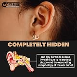COOMAX Mikro Mini Ohrstecker Induktives 305 unsichtbares Spionage Headset - 3
