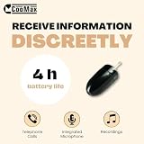 COOMAX Mikro Mini Ohrstecker Induktives 305 unsichtbares Spionage Headset - 4