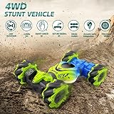 Pristar Ferngesteuertes Auto für Kinder, 4WD RC Drift Stunt Car mit Handsteuerung, 2,4 GHz 360° Drehung Handgeführtes – Weihnachten Geschenk 6 8 10 Jahre - 2