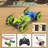 Pristar Ferngesteuertes Auto für Kinder, 4WD RC Drift Stunt Car mit Handsteuerung, 2,4 GHz 360° Drehung Handgeführtes – Weihnachten Geschenk 6 8 10 Jahre - 3