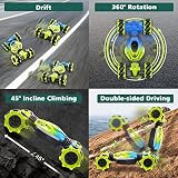 Pristar Ferngesteuertes Auto für Kinder, 4WD RC Drift Stunt Car mit Handsteuerung, 2,4 GHz 360° Drehung Handgeführtes – Weihnachten Geschenk 6 8 10 Jahre - 4