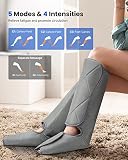 RENPHO Beine Massagegerät, elektrisches Fußmassagegerät für Beine, Waden und Füße, Kompressionsmassage mit 5 Modi und 4 Intensitäten, für Hause, Büro und Reise geeignet - 4