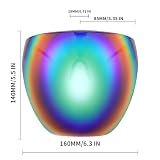 FEISEDY Vollgesichtsschutz Sonnenbrille Futuristisch Visier Verspiegelt Schnelle Brille Ganzes Gesicht Schild mit UV400 Schutz für Damen Herren Cyber Alien Space Kostüm B2781 - 2