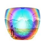 FEISEDY Vollgesichtsschutz Sonnenbrille Futuristisch Visier Verspiegelt Schnelle Brille Ganzes Gesicht Schild mit UV400 Schutz für Damen Herren Cyber Alien Space Kostüm B2781 - 8