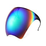 FEISEDY Vollgesichtsschutz Sonnenbrille Futuristisch Visier Verspiegelt Schnelle Brille Ganzes Gesicht Schild mit UV400 Schutz für Damen Herren Cyber Alien Space Kostüm B2781 - 9