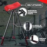 MuscleForge® Bein-Spreizer zur Dehnung der Adduktoren bis über 180°, Spagat-Trainer für Beine im Ballett, Kampfsport und Fitness, aus Edelstahl mit gepolsterten Griffen - 3