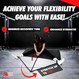 MuscleForge® Bein-Spreizer zur Dehnung der Adduktoren bis über 180°, Spagat-Trainer für Beine im Ballett, Kampfsport und Fitness, aus Edelstahl mit gepolsterten Griffen - 4