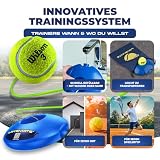 MOVEMATE Tennis-Trainer Set mit Wilson® Tennisball | innovatives Ballspiel für Draußen, im Garten, im Park für Kinder & Erwachsene | inkl. Transporttasche & Übungsvideos - 4