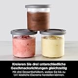 Ninja CREAMi Eismaschine & Dessertmaschine mit 3 Behältern, 7 Programmen, Herstellung von Eis, Gelato, Sorbet, Smoothie-Bowls, Milchshakes und mehr, Schwarz/Silber, 1,4L Eiscreme Kapazität, NC300EU - 4