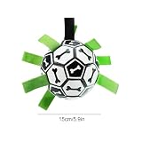 Dog Soccer Ball,Hundefußball mit Riemen - Schäferhundball mit Nylonriemen,Pet Yard Games,Outdoor Numodom Buster,Unzerstörbares Welpen-Spielzeug,Zubehör p - 5