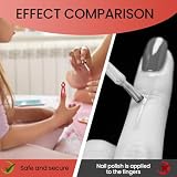 Krmoau Nagellack-Fingerschutz - Schutz-Clip Für Nagellack,Nicht Rutschende Maniküre-Werkzeuge, Tragbare Manikürehilfe Zum Üben - 6