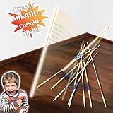 XXL Mikado Spiel Holz Riesenmikado 31 Holzstäbe 90 cm Outdoor Gartenmikado Kinder Erwachsene - 3