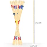 XXL Mikado Spiel Holz Riesenmikado 31 Holzstäbe 90 cm Outdoor Gartenmikado Kinder Erwachsene - 7