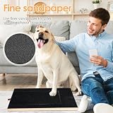 Kratzbrett für Hunde mit Leckerlibox 35x25x3cm, Stressfrei Kratzbrett für Hundekrallen,Sandpapierbrett Scratch Board Dog für Nägel Alternative zu Krallenschleifer für Hunde/Krallenschere für Hunde - 7