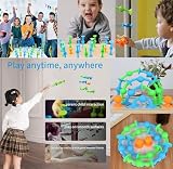 Sucker Toy Darts, FaJoek 12 pcs Pop Sucker Darts Sucker Spiel, Saugnapf Darts, Pop Sucker Toys, Darts Sucker, Silikon Bausteine, Sucker Toys Wurfspiel, Saugnapf Spielzeug, Release Stress Spielzeug - 3