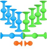 Sucker Toy Darts, FaJoek 12 pcs Pop Sucker Darts Sucker Spiel, Saugnapf Darts, Pop Sucker Toys, Darts Sucker, Silikon Bausteine, Sucker Toys Wurfspiel, Saugnapf Spielzeug, Release Stress Spielzeug - 7