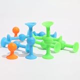 Sucker Toy Darts, FaJoek 12 pcs Pop Sucker Darts Sucker Spiel, Saugnapf Darts, Pop Sucker Toys, Darts Sucker, Silikon Bausteine, Sucker Toys Wurfspiel, Saugnapf Spielzeug, Release Stress Spielzeug - 8