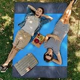 Kbsmx Großes Strandtuch, Anti-Sand-freie Strandmatte, Anti-Sand- Stranddecke, Picknickmatte mit 4 Ankern, 200 x 210 cm - 6