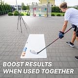 Hockey Revolution My Shoot Pad - Eishockey Schläger Trainingsplatte für On Off-Ice Training - Eishockey Spielzeug mit Griff - Simuliert Eisgefühl - Puck Eishockey Übung von Profis getestet (740x1500) - 6