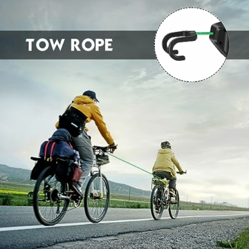 Zoomarlous Abschleppseil für Mountainbikes im Freien, Fahrrad Abschleppseil, Fahrrad Selbsteinziehendes Abschleppsystem, Abschleppseil für Fahrrad, Bike Fahrrad Zugsystem für Kinder und Erwachsene - 3