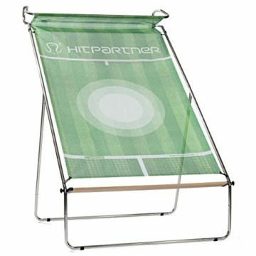 HitPartner - Mobile Tenniswand – Spanntuch grün – Rahmen Stahl, galvanisch verzinkt - Tennistrainingsgerät - 2