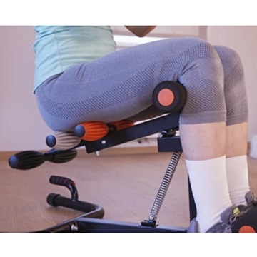 Kendox Squat Shaper - Einzigartiges Führungssystem für die perfekte Kniebeuge - Trainiert Waden, Oberschenkel, untere und obere Bauchmuskeln, äußere & innere Rückenmuskulatur - 4 Trainingsintensitäten - 6