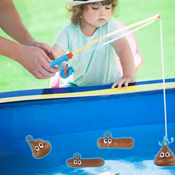 Vecksoy Hook A Floater Kinder Poo Fishing Badewannenspiel, Glatte Kanten Hocker Spielzeug Feinmotorik Fähigkeit Kultivieren Sicheres Und Langlebiges Geschenk Für Kleinkinder Und Kinder - 7
