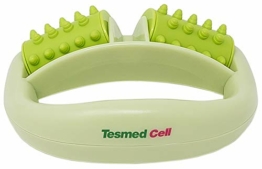 TESMED Cell Anti Cellulite Massageroller mit Griff, Grün - 1